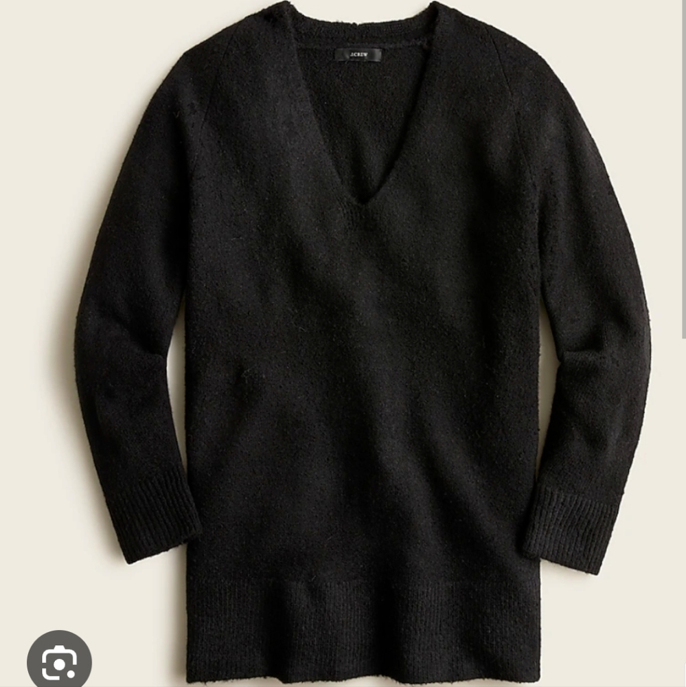 NWT Jcrew Stretch Vneck Tunic Sweater
